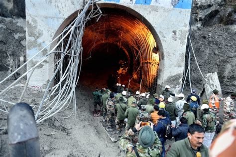uttarkashi tunnel collapse rescue video